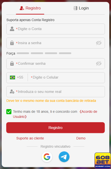 Experiência de Jogos 608bet.com